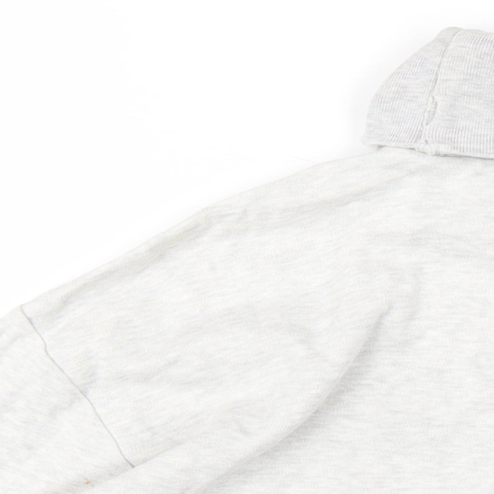 Ralph Lauren Sport Womens Grey Cotton Basic T-Shirt Size S Roll Neck
