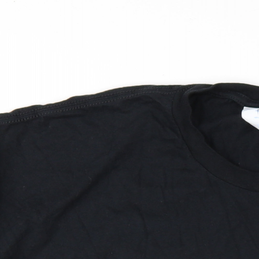 Disney Mens Black Cotton T-Shirt Size 3XL Round Neck - Snow White Grumpy