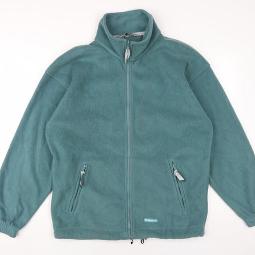 Outdoor Scene Womens Blue Jacket Size M Zip