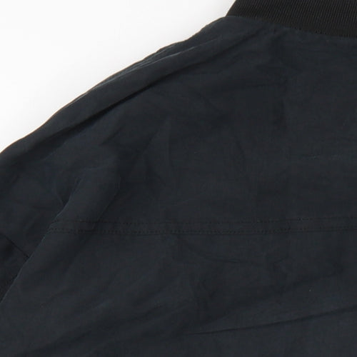 Monki Womens Black Bomber Jacket Jacket Size 2XS Zip