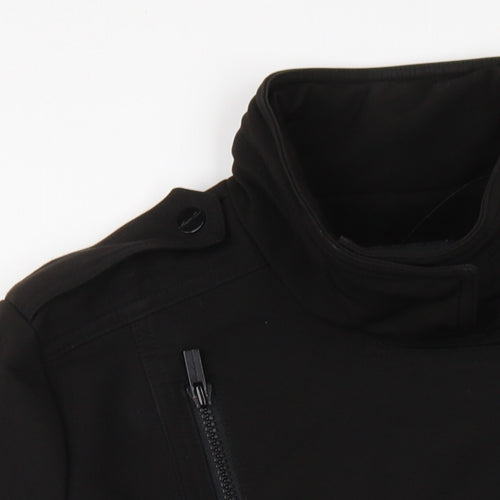Kenneth Cole Womens Black Jacket Coat Size XS Zip