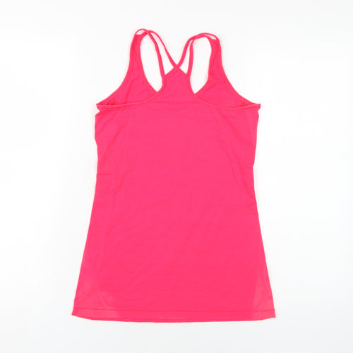 Casall Womens Pink Polyester Camisole T-Shirt Size 8 V-Neck Pullover