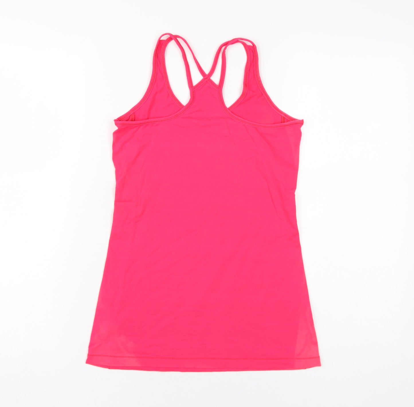 Casall Womens Pink Polyester Camisole T-Shirt Size 8 V-Neck Pullover