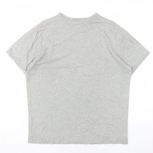 Jasper Conran Mens Grey Cotton T-Shirt Size S Round Neck