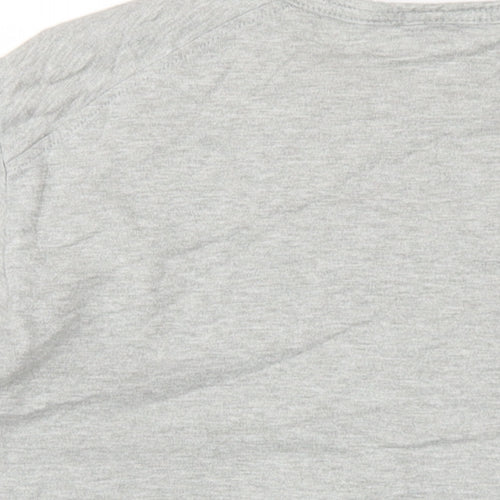 Jasper Conran Mens Grey Cotton T-Shirt Size S Round Neck