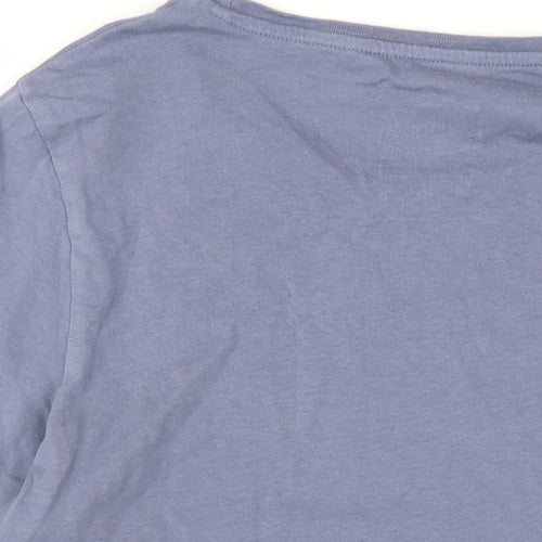 Red Herring Mens Blue Cotton T-Shirt Size S Round Neck