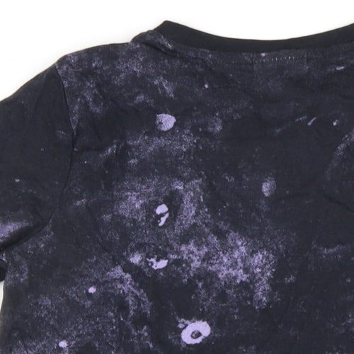 Star Wars Boys Black Cotton Basic T-Shirt Size 9 Years Round Neck Pullover - Baby Yoda