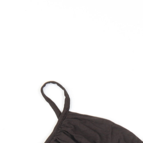 Morgan Womens Brown Viscose Camisole T-Shirt Size L V-Neck