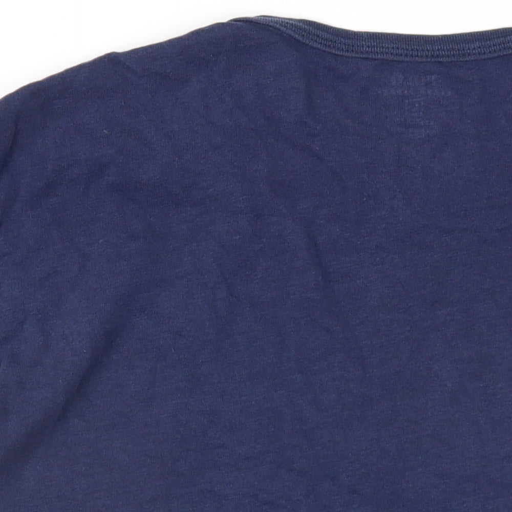 Polo Ralph Lauren Mens Blue Cotton T-Shirt Size L Round Neck