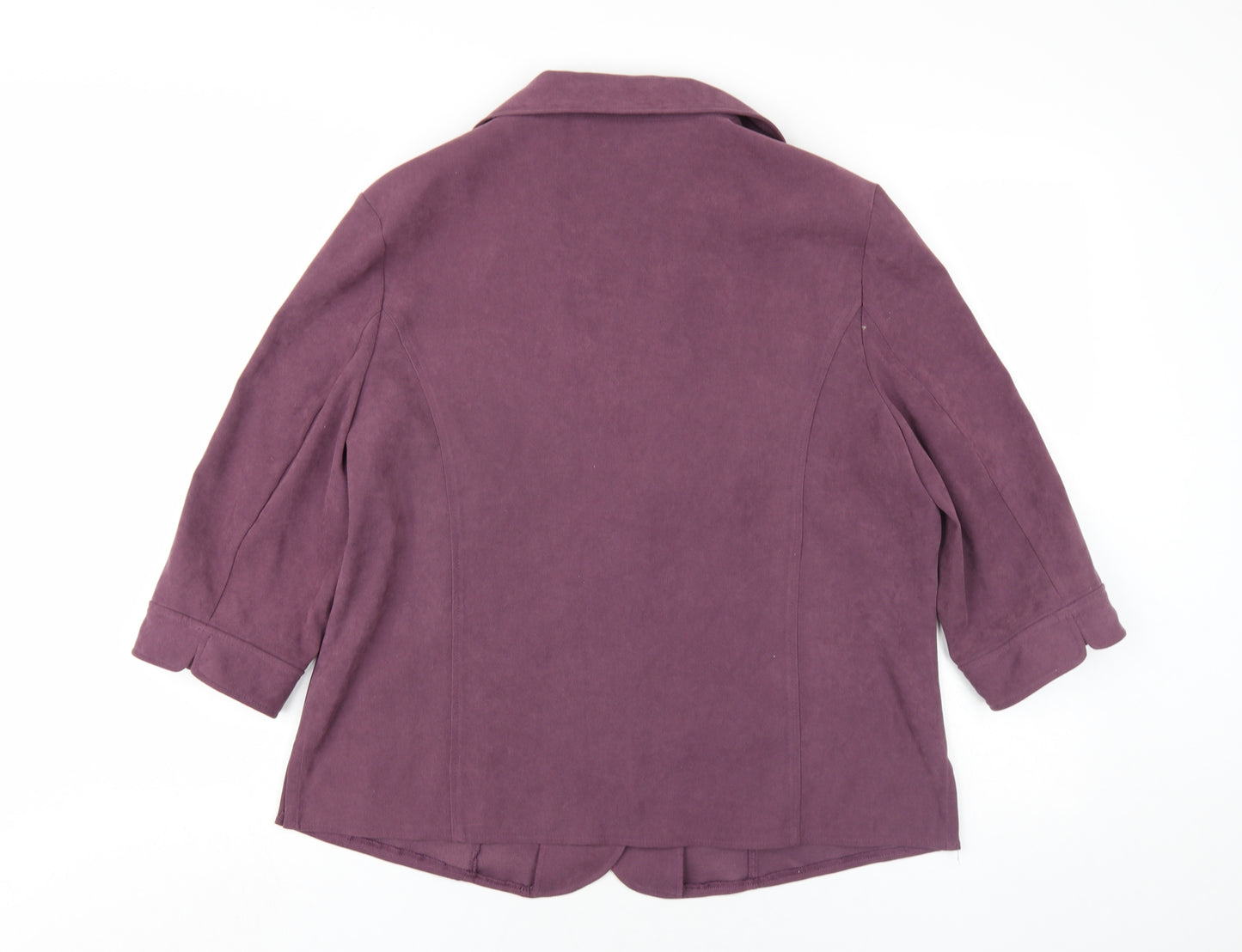EWM Womens Purple Jacket Size 16 Button