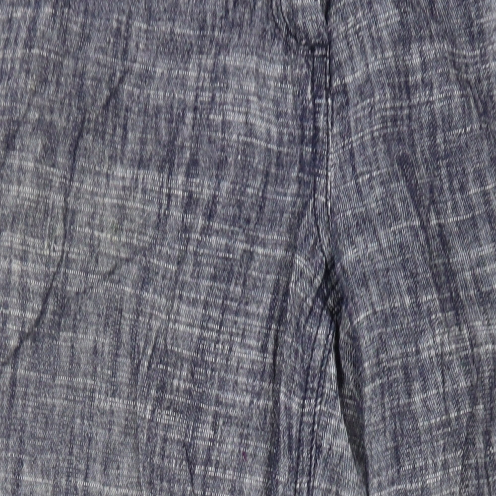 Parallel Womens Blue Linen Sweatpants Trousers Size 8 L31 in Regular Zip