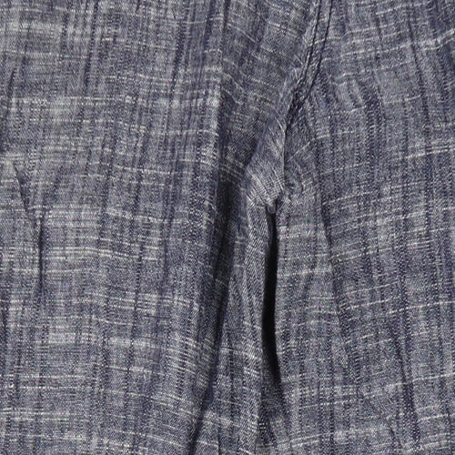 Parallel Womens Blue Linen Sweatpants Trousers Size 8 L31 in Regular Zip