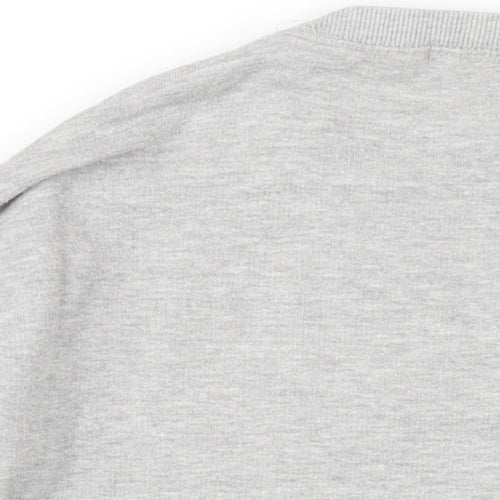 Pull&Bear Womens Grey Cotton Pullover Sweatshirt Size S Pullover - Grown Up