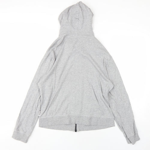 Everlast Womens Grey Cotton Full Zip Hoodie Size 16 Zip