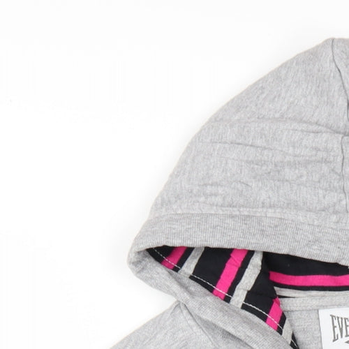 Everlast Womens Grey Cotton Full Zip Hoodie Size 16 Zip