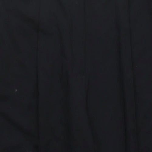 Marks and Spencer Womens Black Polyester Trousers Size 18 L28 in Regular Zip