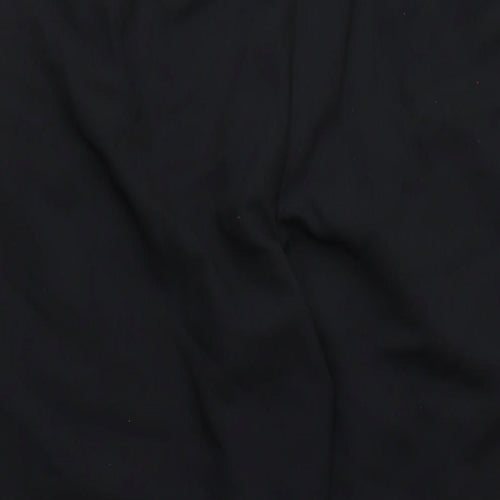 Marks and Spencer Womens Black Polyester Trousers Size 18 L28 in Regular Zip