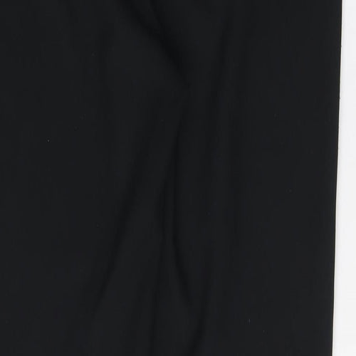 Dorothy Perkins Womens Black Polyester Chino Trousers Size 10 L32 in Regular Zip