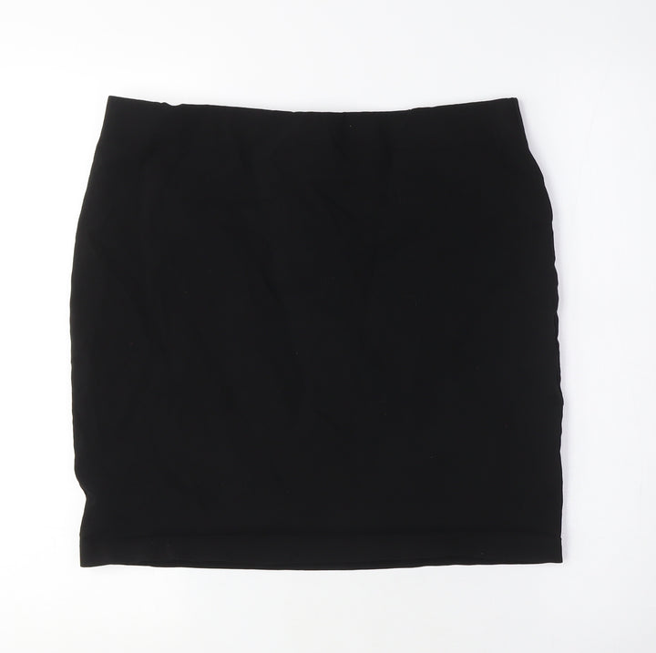 Friends Like These... Womens Black Viscose Bandage Skirt Size 16