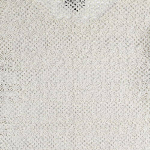 NEXT Womens Beige Crew Neck Polyester Pullover Jumper Size 16