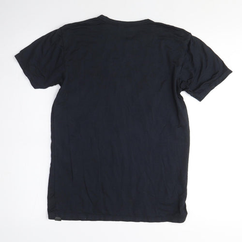 Uniqlo Mens Black Polyester T-Shirt Size S Crew Neck