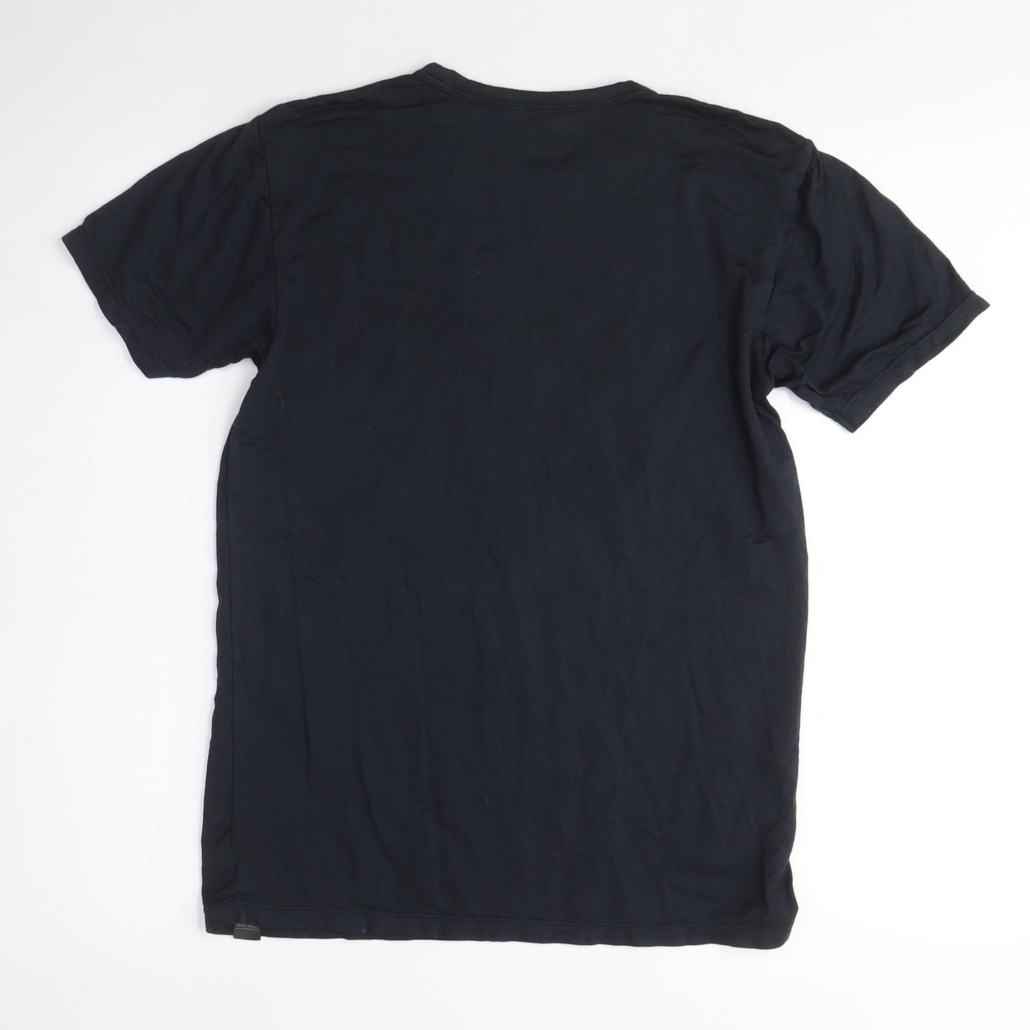 Uniqlo Mens Black Polyester T-Shirt Size S Crew Neck