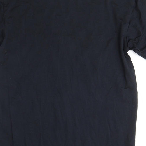 Uniqlo Mens Black Polyester T-Shirt Size S Crew Neck