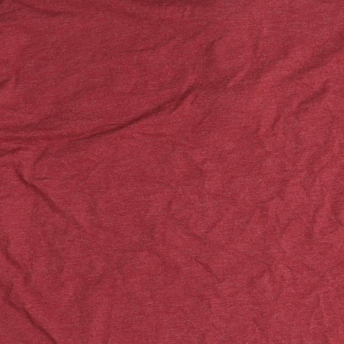 Atlas for Men Mens Red Cotton T-Shirt Size 2XL Crew Neck