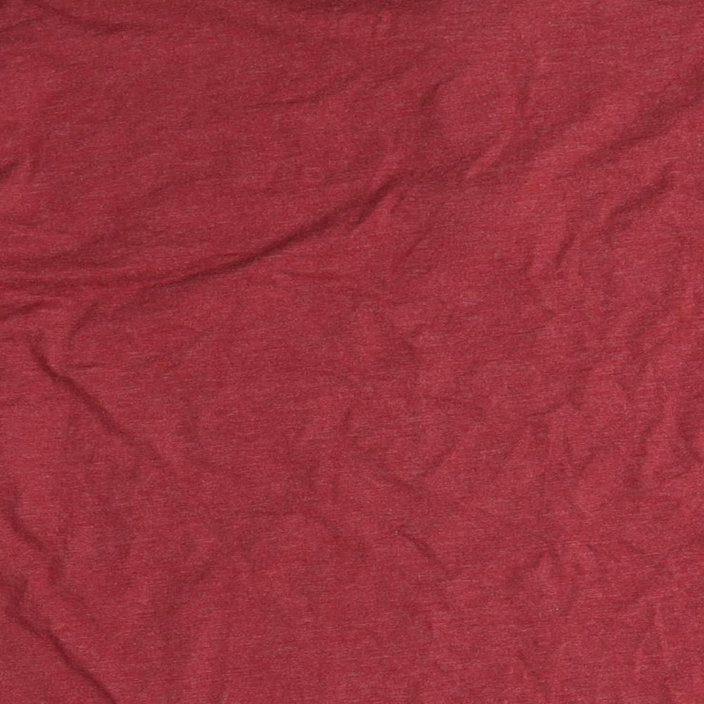 Atlas for Men Mens Red Cotton T-Shirt Size 2XL Crew Neck