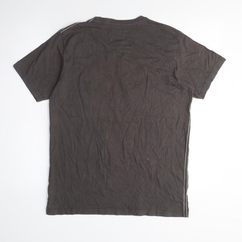 Sao Paulo Mens Green Cotton T-Shirt Size M Crew Neck - Kuma Beach