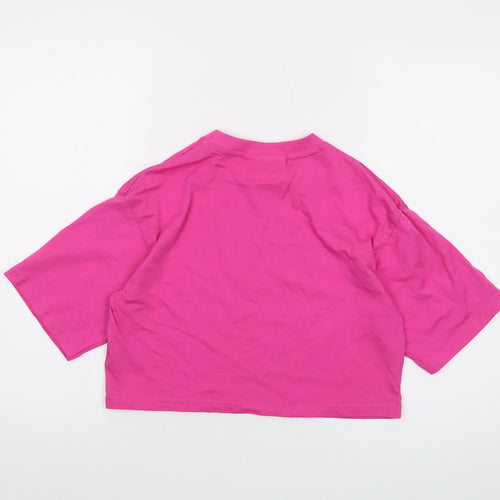 Juicy Couture Womens Pink Cotton Basic T-Shirt Size XS Crew Neck
