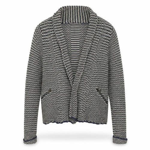 Indigo Womens Blue V-Neck Cotton Cardigan Jumper Size 8