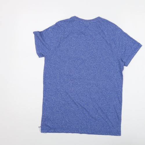 Marvel Boys Blue Cotton Basic T-Shirt Size 12-13 Years Crew Neck Pullover - Captain America