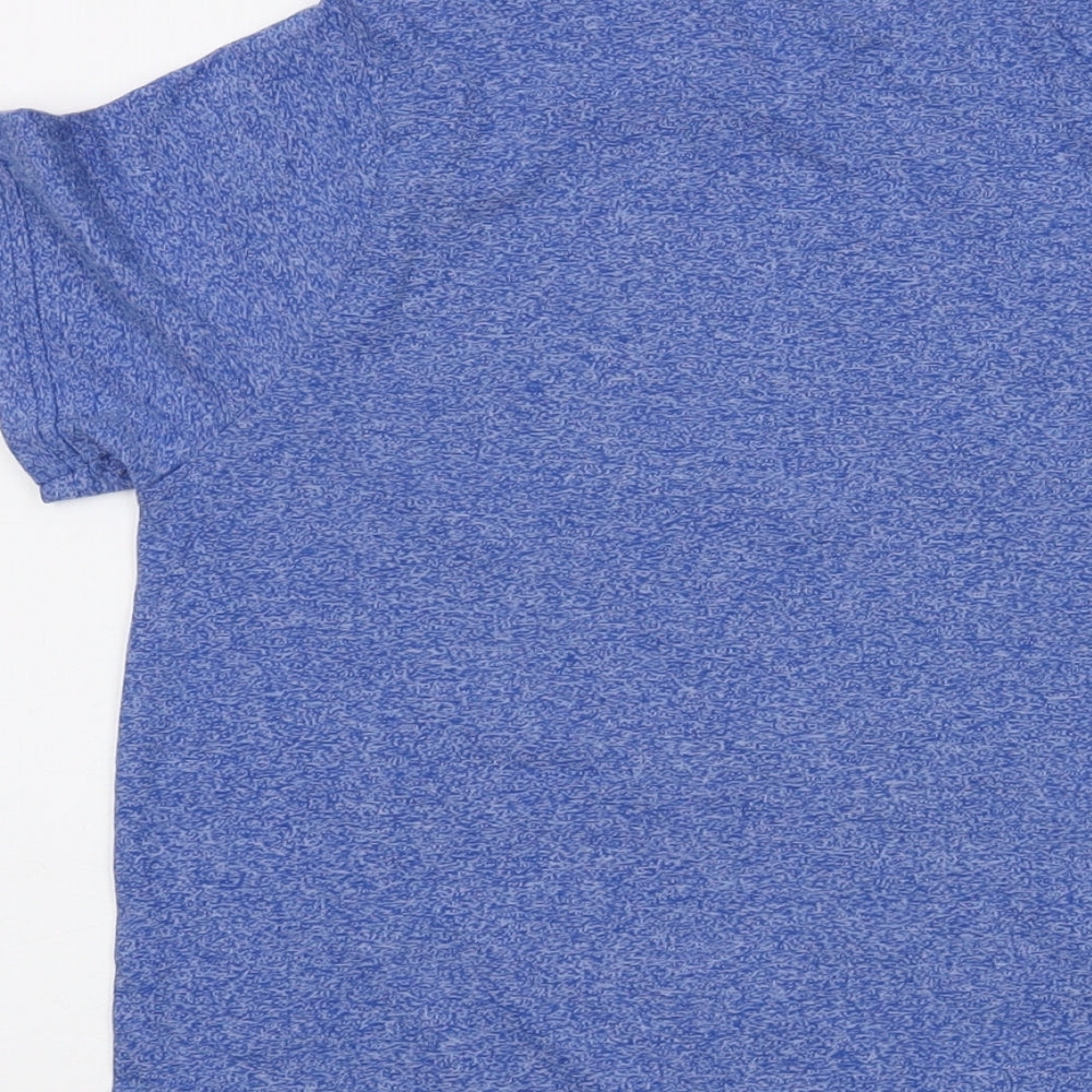 Marvel Boys Blue Cotton Basic T-Shirt Size 12-13 Years Crew Neck Pullover - Captain America