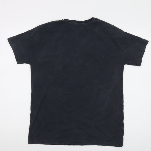 The Beatles Mens Grey Cotton T-Shirt Size M Crew Neck