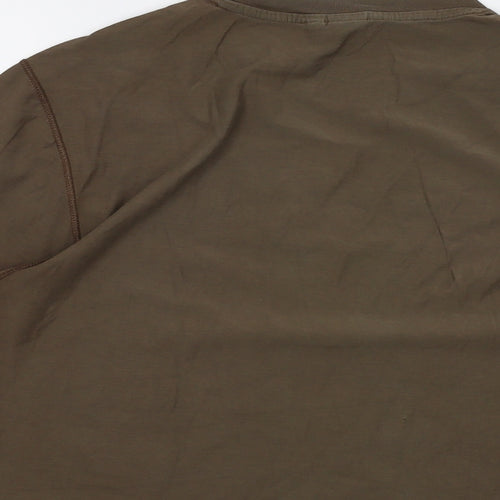Kickers Mens Brown Cotton T-Shirt Size M Crew Neck