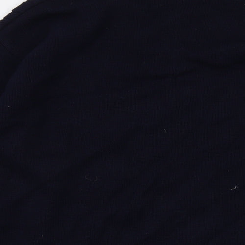 Jumper Womens Blue Crew Neck Cotton Pullover Jumper Size L