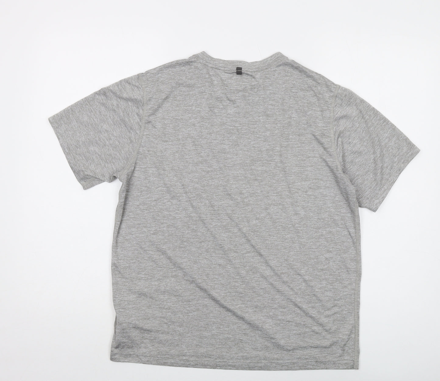 New Balance Mens Grey Polyester T-Shirt Size M Crew Neck