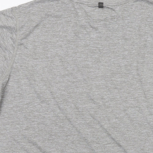 New Balance Mens Grey Polyester T-Shirt Size M Crew Neck