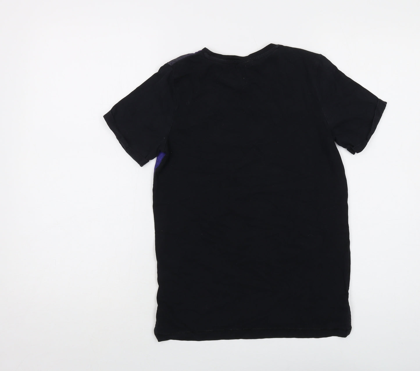 LEGO Boys Black Polyester Basic T-Shirt Size 11 Years Crew Neck Pullover