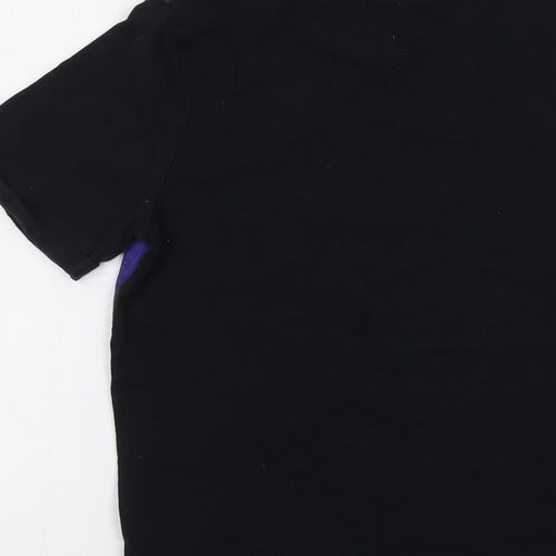 LEGO Boys Black Polyester Basic T-Shirt Size 11 Years Crew Neck Pullover