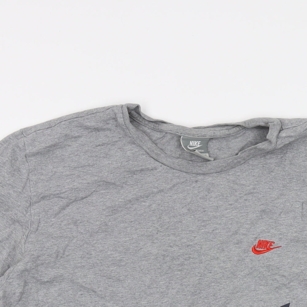 Nike Mens Green Cotton T-Shirt Size L Crew Neck