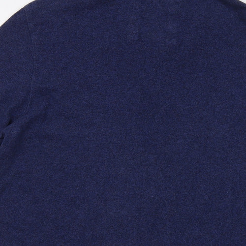 Superdry Mens Blue Cotton Polo Size XL Collared Button