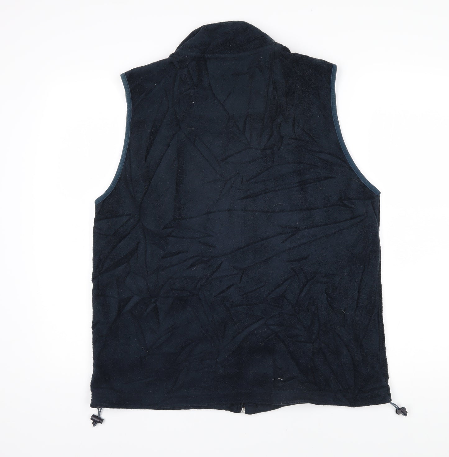 EWM Mens Blue Gilet Waistcoat Size L Tie