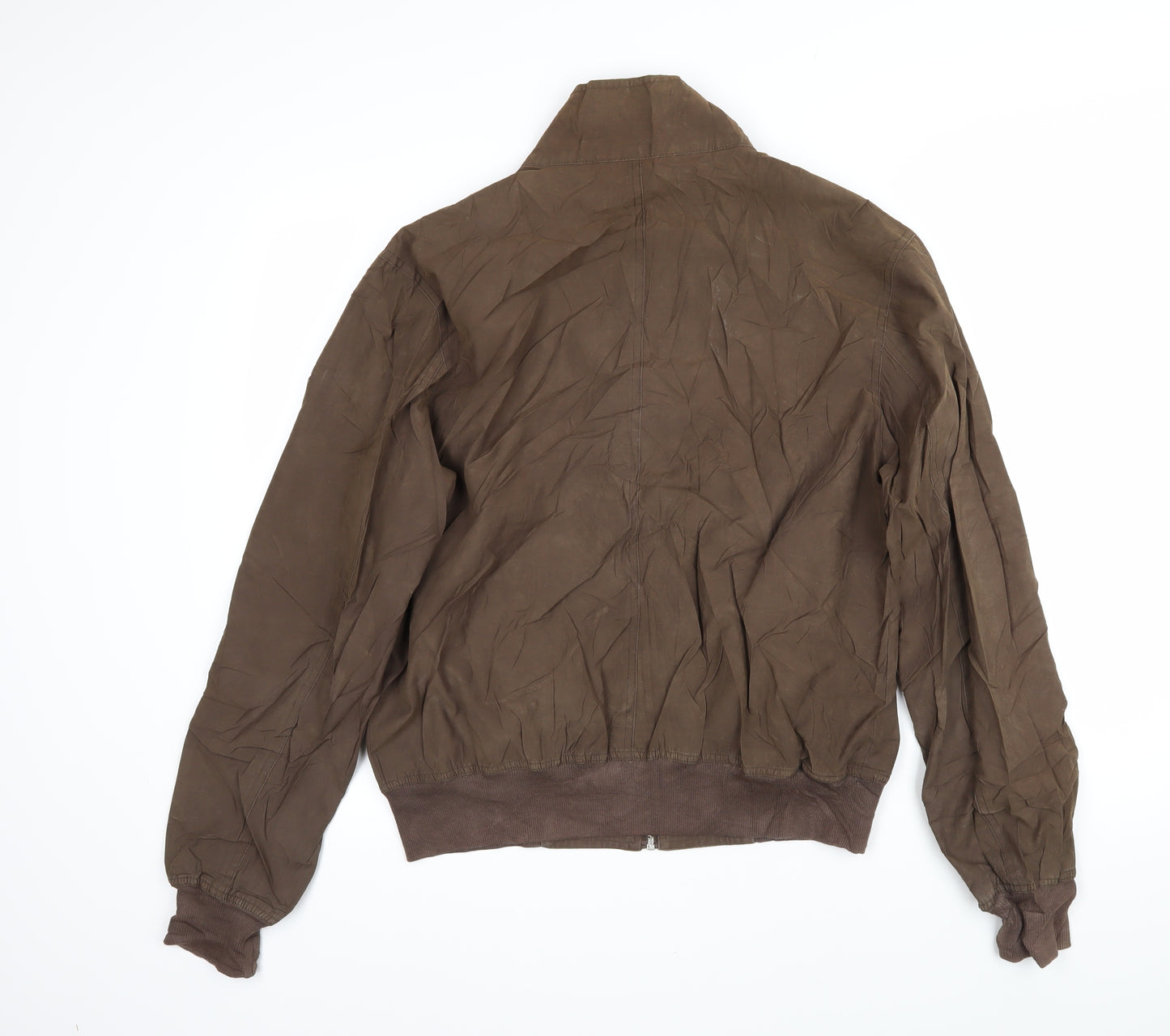 Lyle & Scott Mens Brown Bomber Jacket Jacket Size M Zip