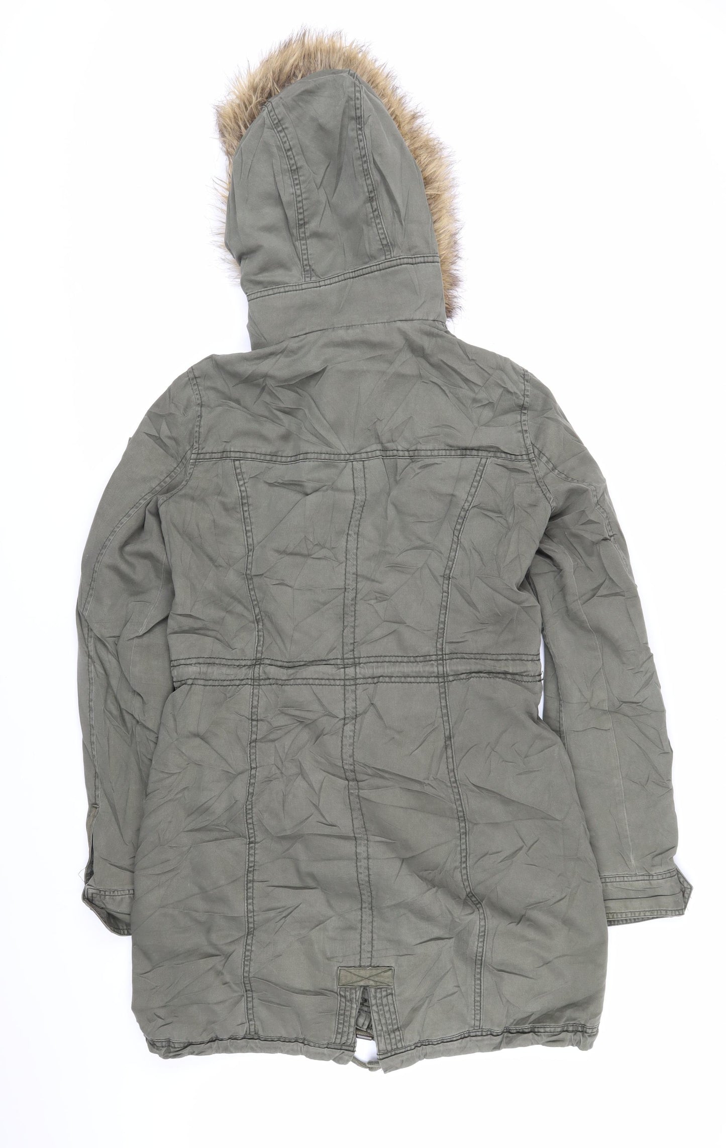 Abercrombie & Fitch Womens Green Jacket Coat Size S Zip
