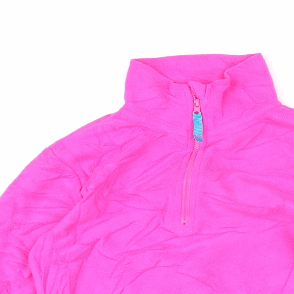 Gelert Girls Pink 100% Polyester Pullover Sweatshirt Size 13 Years Zip
