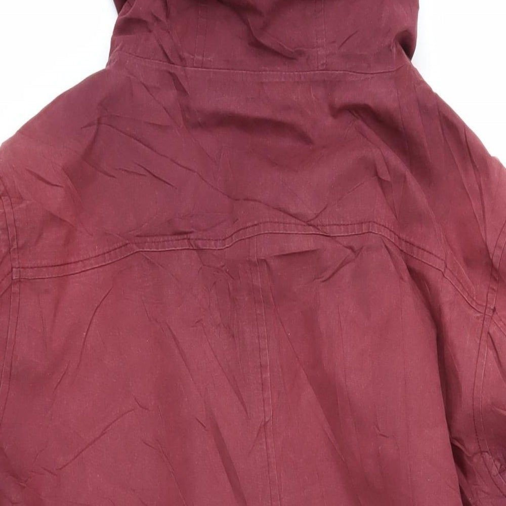 Seasalt Womens Red Jacket Coat Size 14 Zip