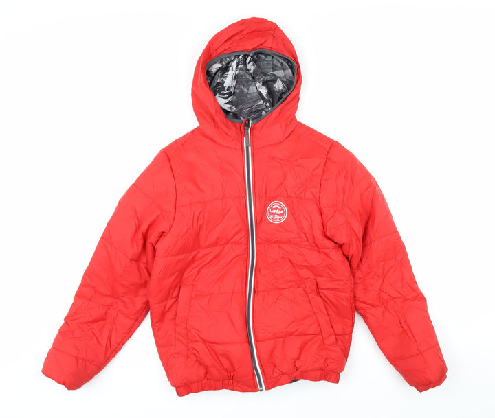 DECATHLON Boys Red Jacket Coat Size 12 Years Zip