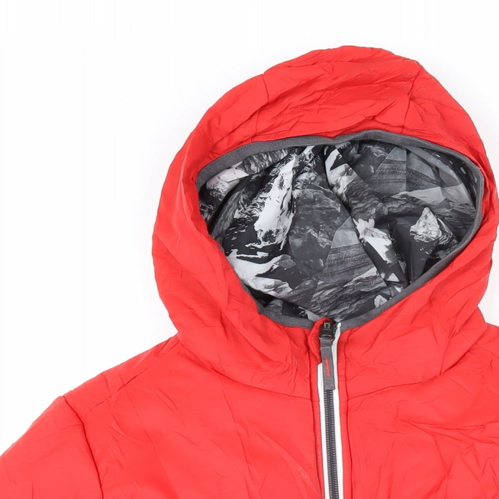 DECATHLON Boys Red Jacket Coat Size 12 Years Zip